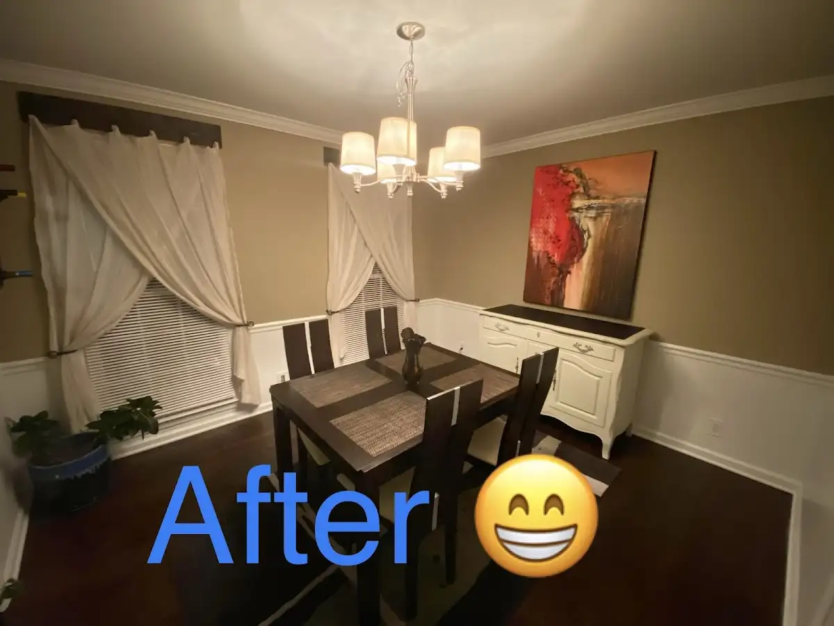 Professional dining room restoration after water damage in Knightdale