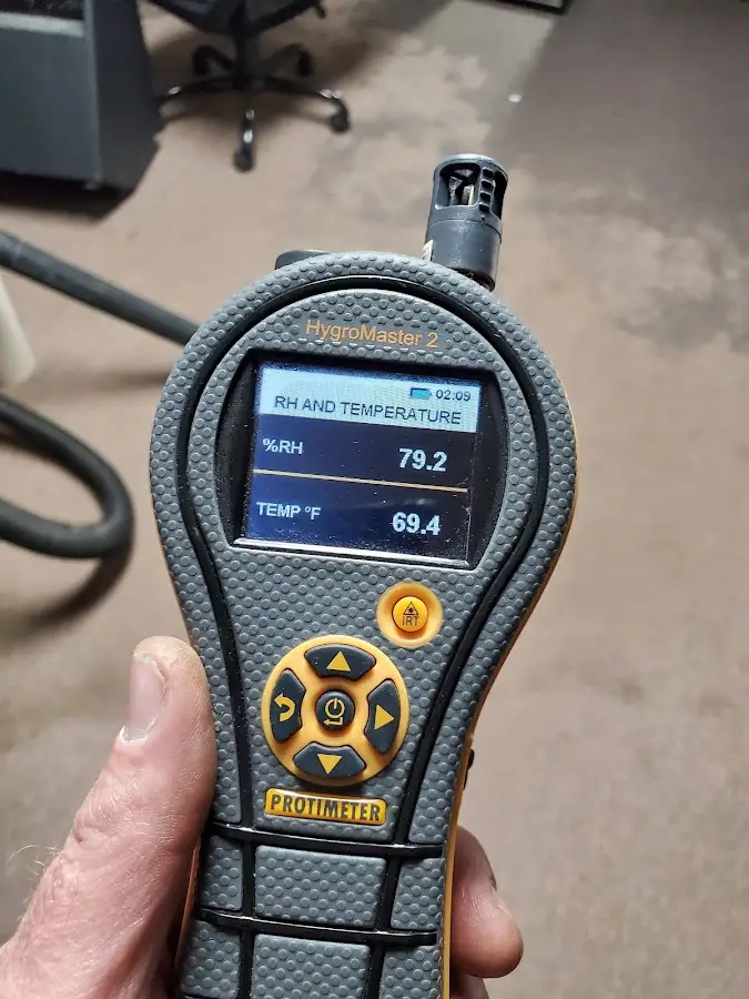 Moisture meter humidity assessment for Fire & Smoke Damage Restoration in Knightdale